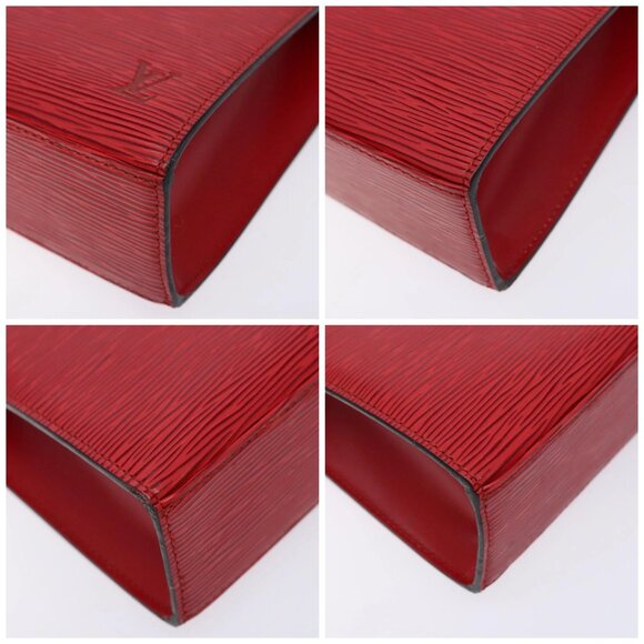 LOUIS VUITTON Epi Malesherbes Hand Bag Red M52377 LV Auth 137028 - Picture 14 of 16
